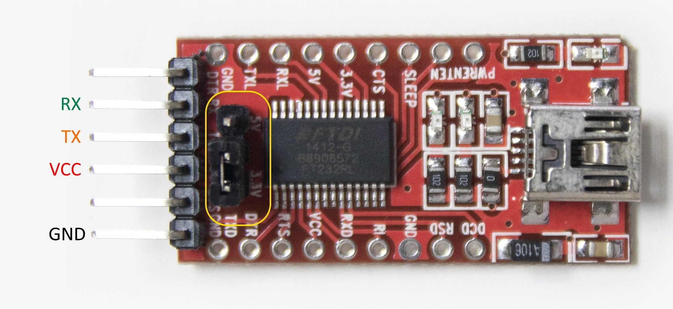 FTDI FT232RL pinout